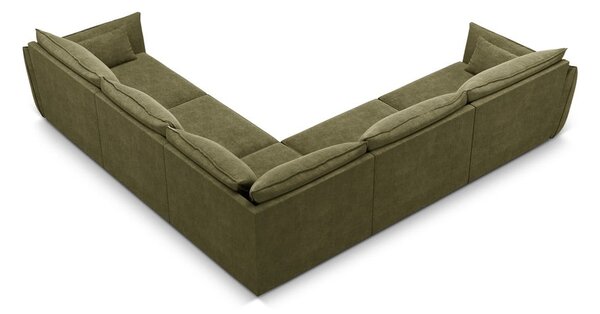 Divano angolare verde (variabile) Vanda - Mazzini Sofas