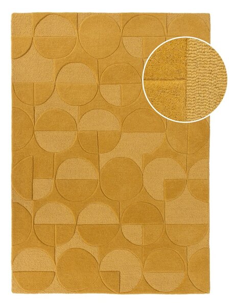 Tappeto in lana gialla 200x290 cm Gigi - Flair Rugs