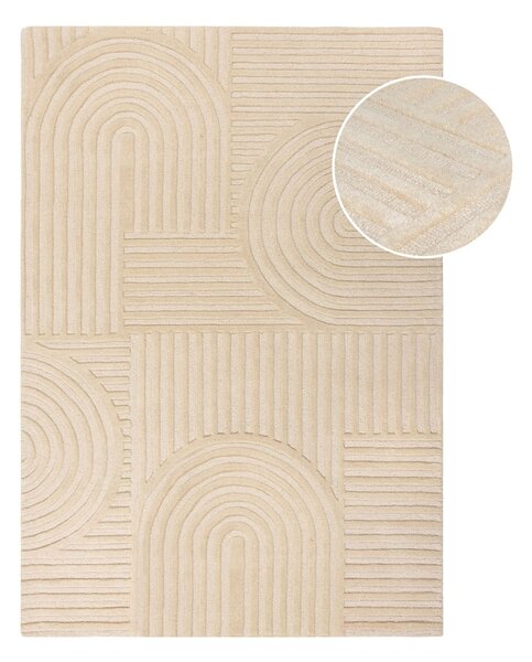 Tappeto in lana beige 200x290 cm Zen Garden - Flair Rugs