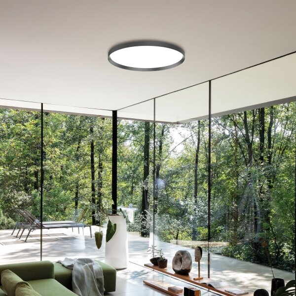 Ideal Lux-Plafoniera LED FLY LED/26W/230V 2700K diametro 45 cm CRI90 IP40 nero