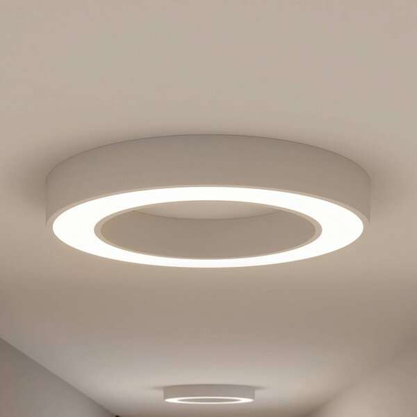 Plafoniera a LED Sharelyn Arcchio, dimmerabile, Bianco / Opale, Cucina, Alluminio, Moderno, Plafoniera LED