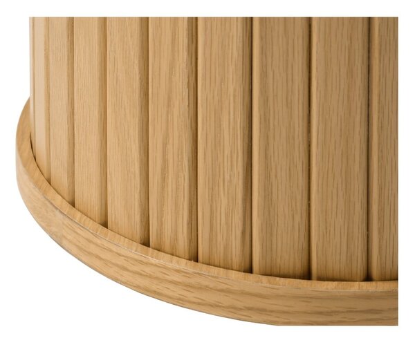 Tavolino rotondo in rovere ø 50 cm Nola - Unique Furniture