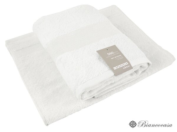 SET asciugamano 1+1 Zucchi SOLOTUO colore 1000 bianco