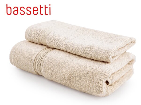 SET asciugamano 1+1 Bassetti stock Art. 9255341 variante 1609 beige