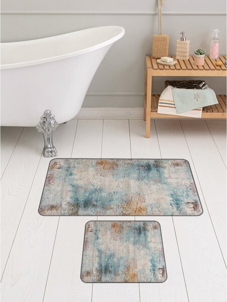 Tappetini da bagno grigio-blu in set di 2 pezzi 60x100 cm - Mila Home