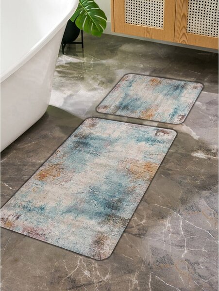 Tappetini da bagno grigio-blu in set di 2 pezzi 60x100 cm - Mila Home