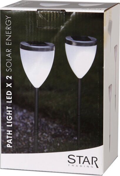 Set di 2 luci solari da giardino a LED, altezza 34 cm - Star Trading