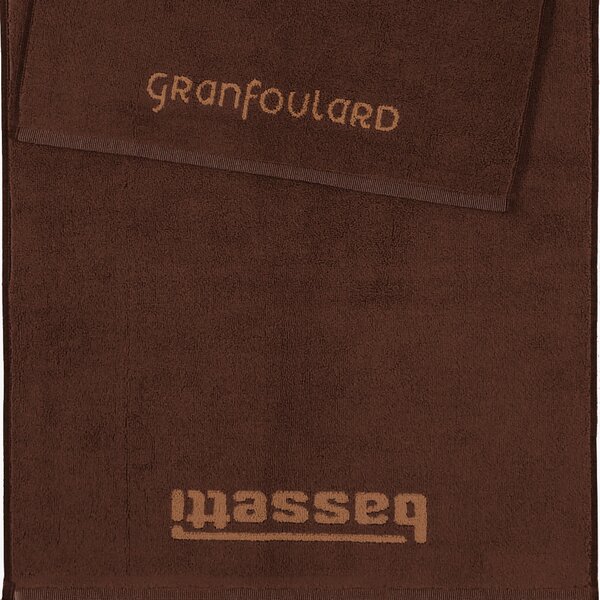 SET salviette 1+1 (media+ospite) Bassetti Granfoulard Art. SHADES variante M1 Marrrone