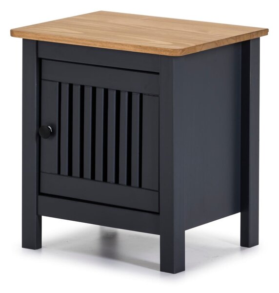 Comodino in legno grigio Bruna - Marckeric
