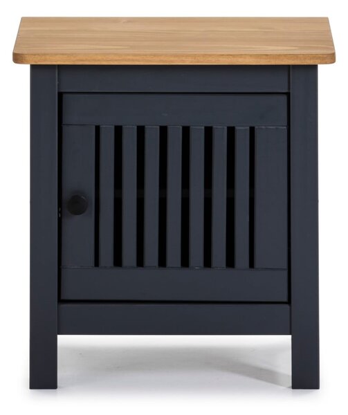 Comodino in legno grigio Bruna - Marckeric