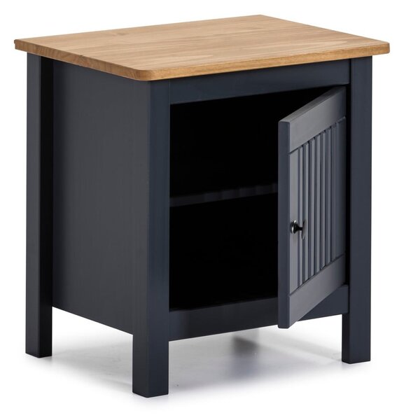 Comodino in legno grigio Bruna - Marckeric