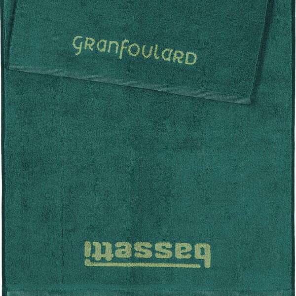 SET salviette 1+1 (media+ospite) Bassetti Granfoulard Art. SHADES variante V1 Verde