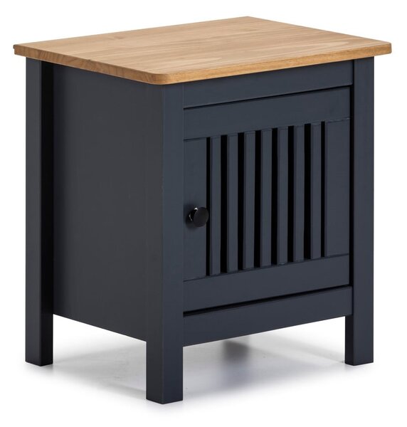 Comodino in legno grigio Bruna - Marckeric