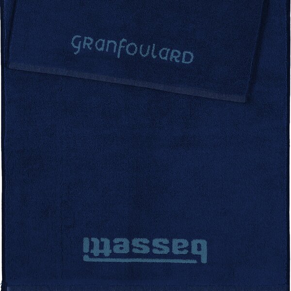 SET salviette 1+1 (media+ospite) Bassetti Granfoulard Art. SHADES variante B1 Blu