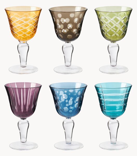 Set di 6 bicchieri da vino Cuttings