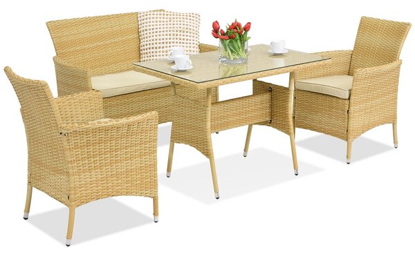 Mobili da giardino in technorattan Valetta Garden Point beige