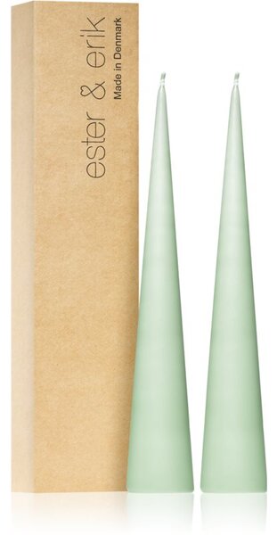 Ester & erik cone candles eucalyptus (no. 66) candela decorativa 2x25 cm