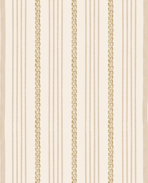 Carta da parati Strisce verticali color beige con motivo, Parati geometrica classici, Parati geometrica a righe classici, a01252 : Uwalls.it