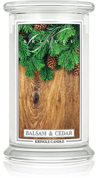 Kringle Candle Classic Balsam & Cedar candela profumata 623 g