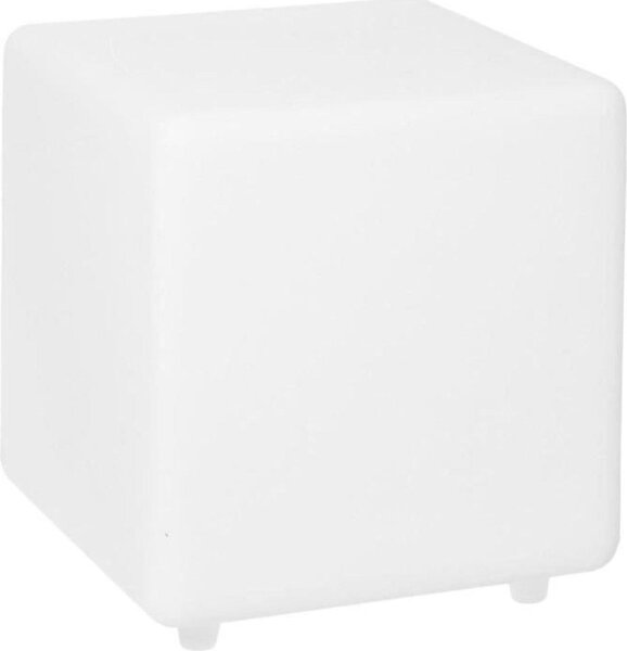 Luminous solar cube - LUMISKY - CASY - H30 cm - Coffee table stool - White and multicolor LED