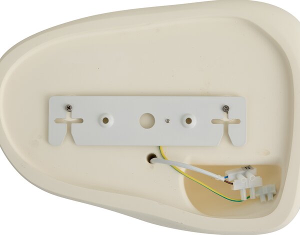 Lampada da parete Japandi color crema 30 cm - Pietra