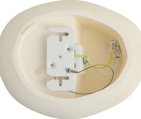 Lampada da parete Japandi crema rotonda 28 cm - Pietra