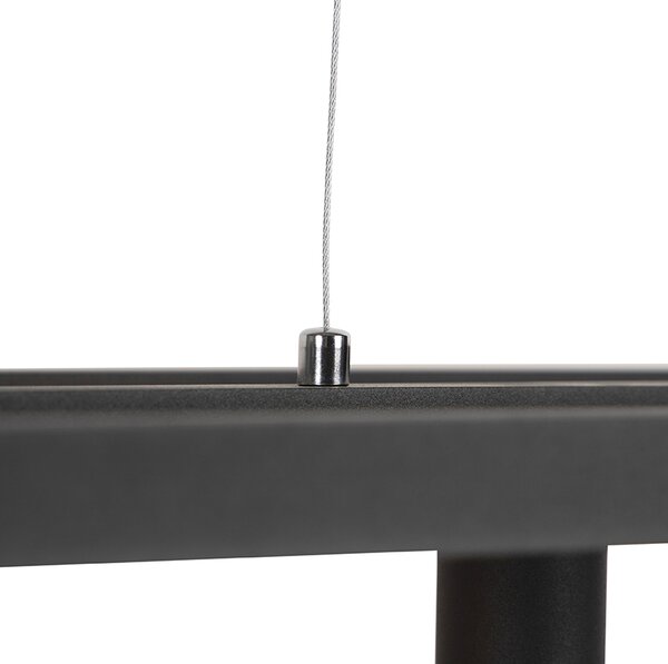 Lampada a sospensione intelligente nera 4 luci con Wifi G95 - Big Cage
