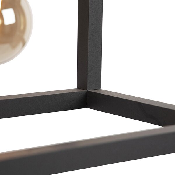 Lampada a sospensione industriale nera 4 luci - Big Cage
