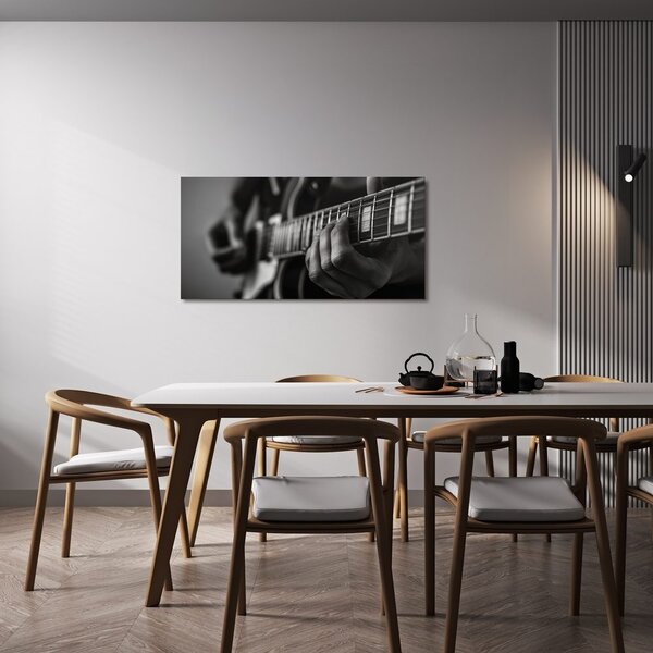 Quadro su tela – Dita sulle corde della chitarra