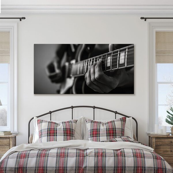 Quadro su tela – Dita sulle corde della chitarra