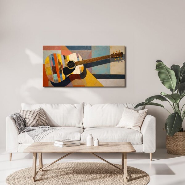 Quadro su tela – Mosaico colorato di chitarra