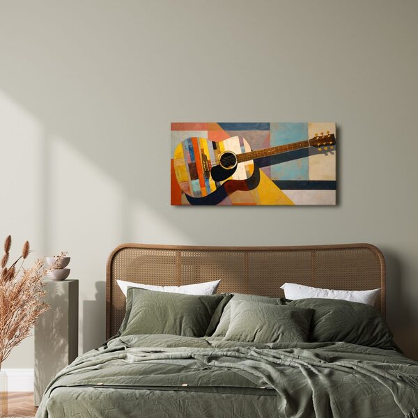Quadro su tela – Mosaico colorato di chitarra