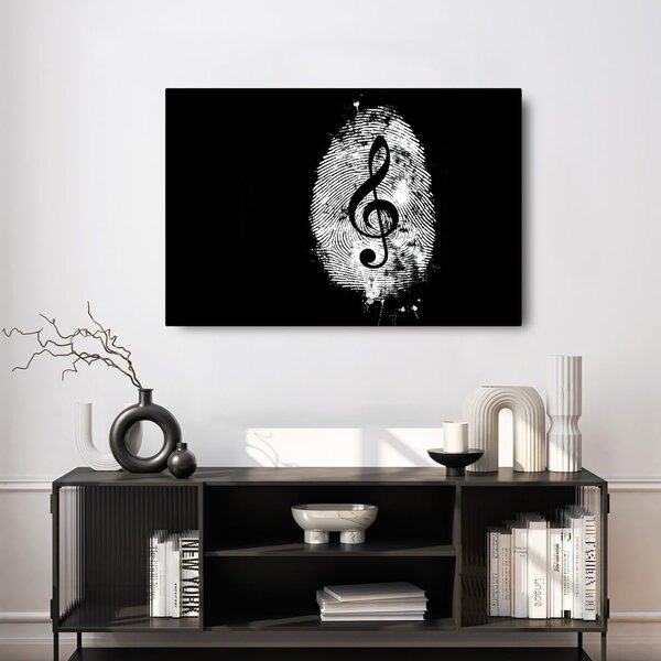 Quadro su tela – Impronta digitale musicale