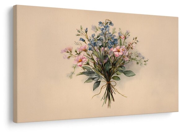 Quadro su tela – Bouquet di fiori delicati