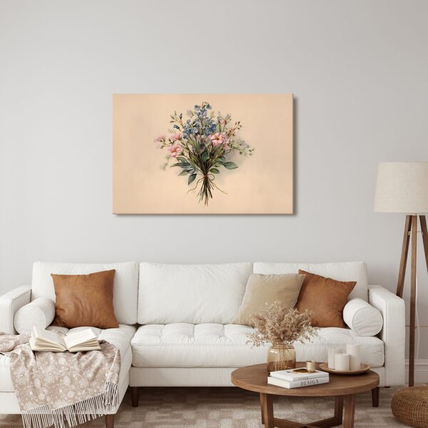 Quadro su tela – Bouquet di fiori delicati