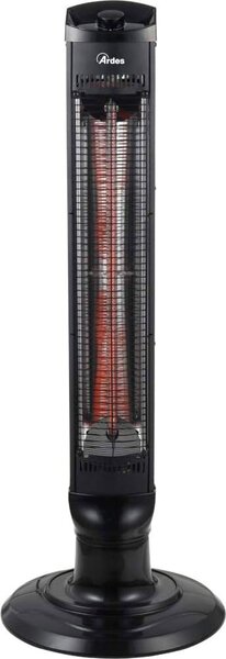Ardes Stufa elettrica al Carbonio Potenza 1000 watt Stufetta elettrica Oscillante colore Nero - AR4B03