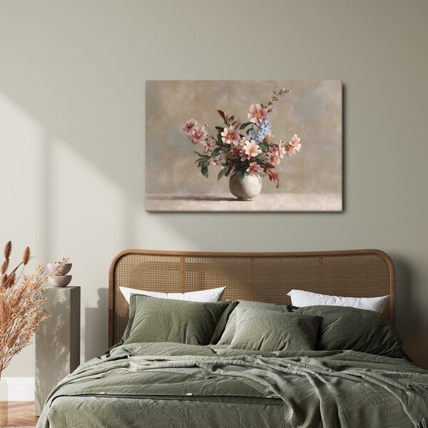 Quadro su tela – Armonia floreale in ceramica