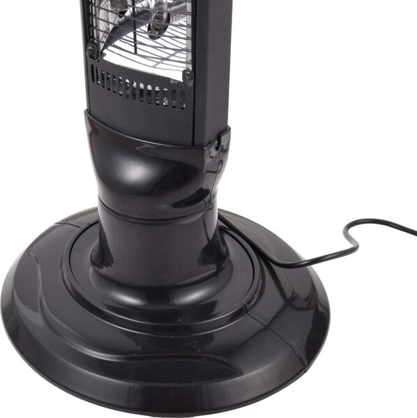 Ardes Stufa elettrica al Carbonio Potenza 1000 watt Stufetta elettrica Oscillante colore Nero - AR4B03