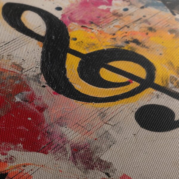 Quadro su tela – Melodia nei colori vivaci