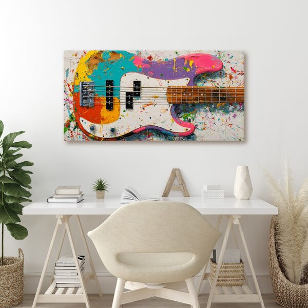 Quadro su tela – Basso in colori vivaci