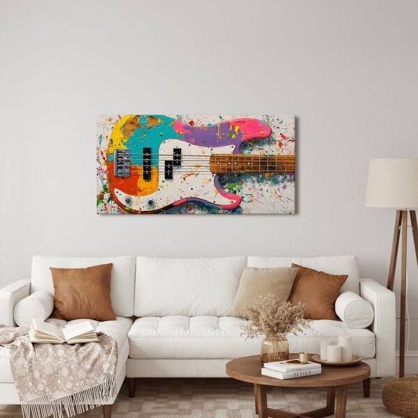 Quadro su tela – Basso in colori vivaci