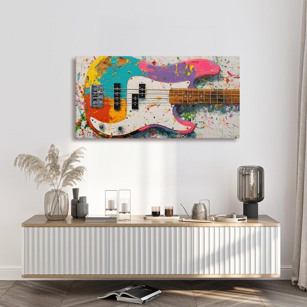 Quadro su tela – Basso in colori vivaci