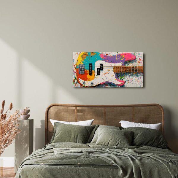 Quadro su tela – Basso in colori vivaci