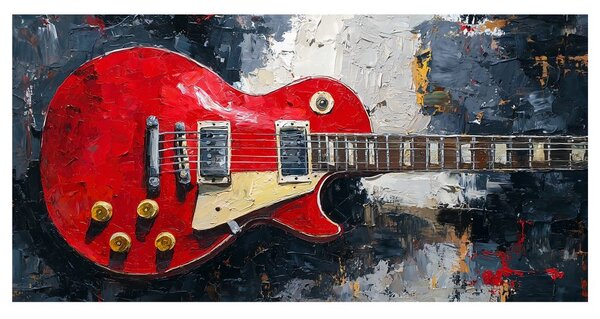 Quadro su tela – Dipinto di chitarra elettrica LP