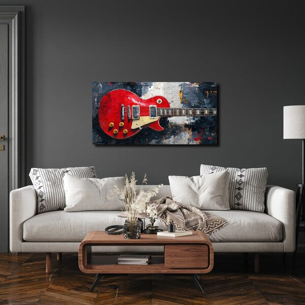 Quadro su tela – Dipinto di chitarra elettrica LP