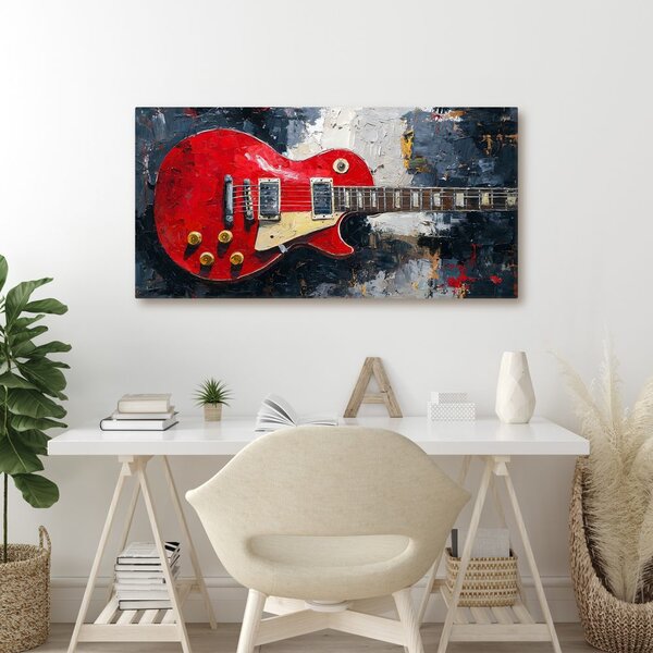 Quadro su tela – Dipinto di chitarra elettrica LP