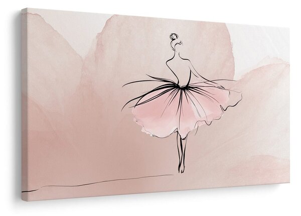 Quadro su tela – Ballerina in rosa