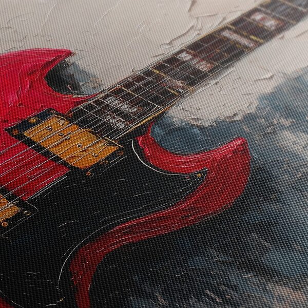 Quadro su tela – Leggendaria chitarra rossa SG