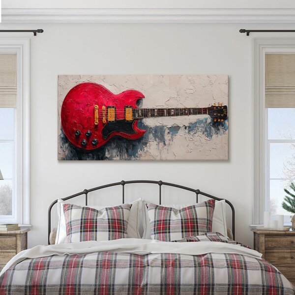 Quadro su tela – Leggendaria chitarra rossa SG