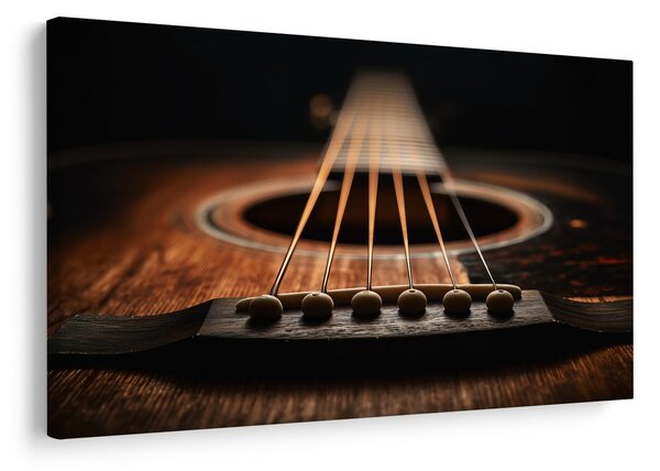 Quadro su tela – Chitarra acustica in dettaglio